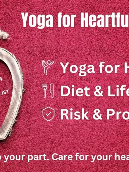 Our World Heart Day seminar, "Yoga for Heartful Harmony," focused on educating participants about yoga and diet for cardiovascular health and risk protection.