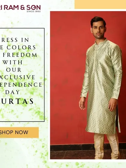 Turn heads and steal the show in my printed kurta pajama. This sage green silk kurta helps you celebrate your unique style with an eye-catching print and a perfect fit.