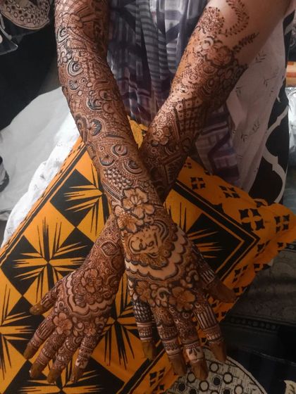 Mehendi Art by Nishat - Mehndi (Henna) Artistry Elaborate Bridal Henna photo 77