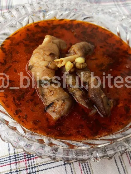 This is my Mutton Paya, a traditional and comforting curry made from slow-cooked mutton trotters. The broth is rich, gelatinous, and packed with flavor, making it the perfect nourishing meal, especially during colder months.