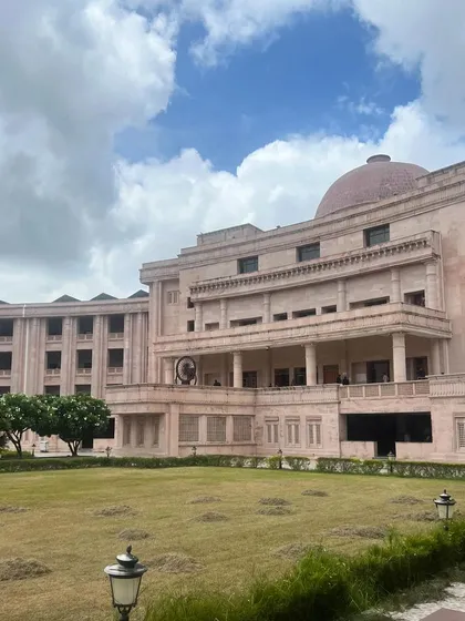 The magnificent architecture of the Allahabad High Court's Lucknow bench. Work trips to Lucknow are always special, allowing me to connect with my roots while managing cases through a mix of physical and virtual hearings.