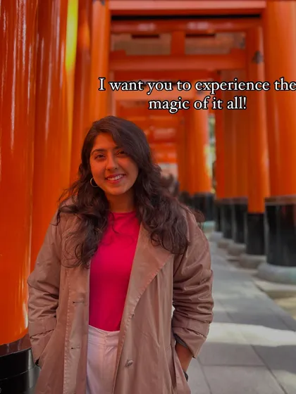 Our host wants you to experience the magic of it all. This photo from Japan captures the joy of exploration that she brings to every trip, including the one to Georgia.