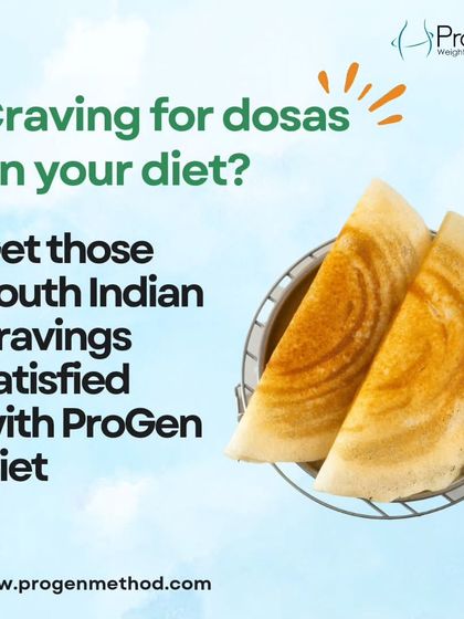 Craving dosas while on a diet? You can satisfy your South Indian food cravings with our specially formulated ProGen Dosa mix, designed to fit perfectly into your weight loss plan.