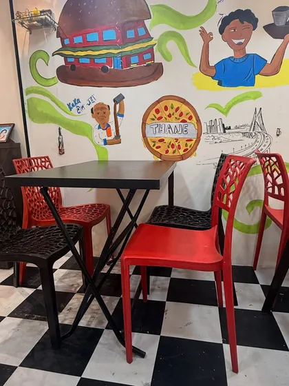 Another view of the quirky and vibrant interiors of my new Thane outlet at Emerald Plaza, Meadows.