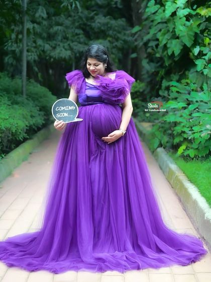 Dee Yashaswini - Occasion Wear Rentals Maternity Photoshoot Outfits photo 15