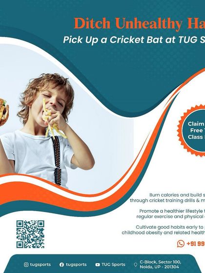Ditch unhealthy habits and pick up a cricket bat. Our training helps burn calories, build strength, and cultivate a healthy lifestyle from a young age. Claim your free trial class now.