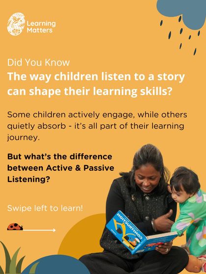 Did you know the way children listen to a story can shape their learning skills? Some children actively engage, while others quietly absorb. Both are valid and important parts of their individual learning journey.