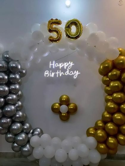 Special Entry - Private Party & Milestone Decoration Elegant Birthday & Anniversary Setups photo 73