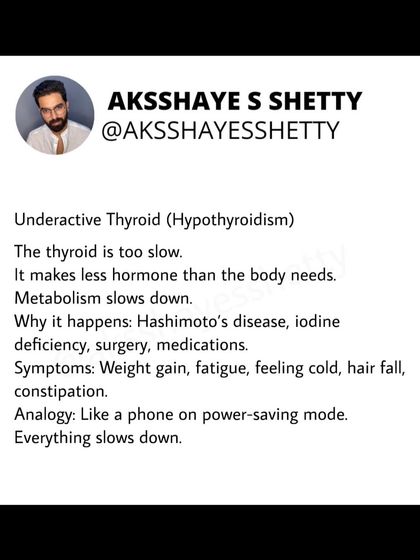 Thyroid issues can make weight loss challenging, but not impossible. This series explains how the thyroid works (TSH, T3, T4), the difference between hypo and hyperthyroidism, and how to manage weight loss through medication, nutrition, and exercise.