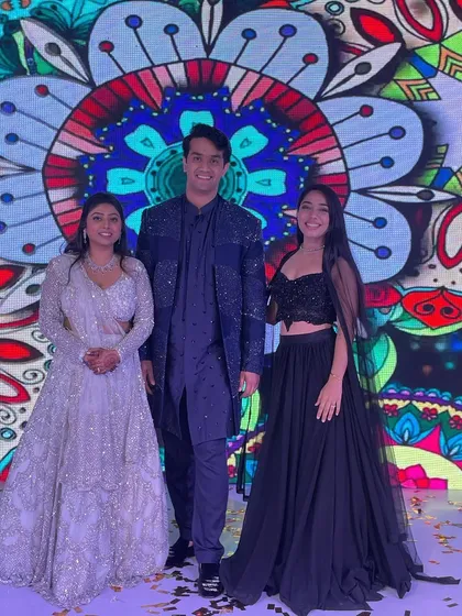 Posing with the happy couple after a fantastic Sangeet night. It was a pleasure hosting for these cuties and being a part of their celebration.