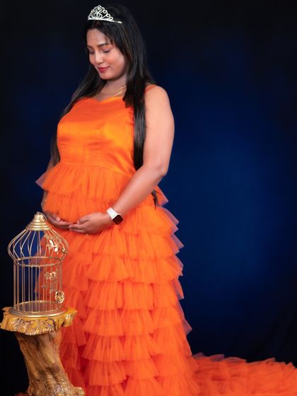 Dee Yashaswini - Occasion Wear Rentals Maternity Photoshoot Outfits photo 16