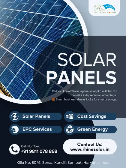 Did you know? 'Solar lagane se aapko milti hai tax benefits + depreciation advantage.' A smart business always looks for smart savings, and solar is the smartest of them all.