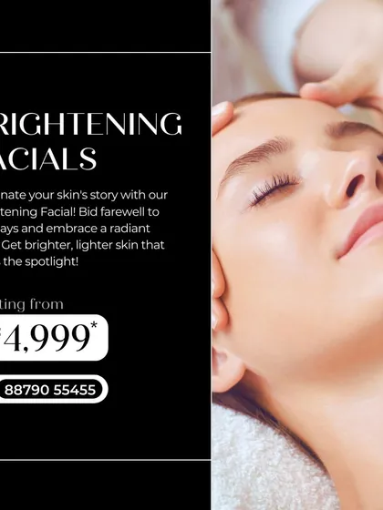 Illuminate your skin's story with our Brightening Facial. We designed this treatment to combat dullness and uneven skin tone, revealing a brighter, lighter complexion that truly shines.