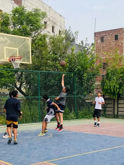 A jump shot from the wing. Our players learn to shoot from all spots on the floor to become a complete offensive threat.