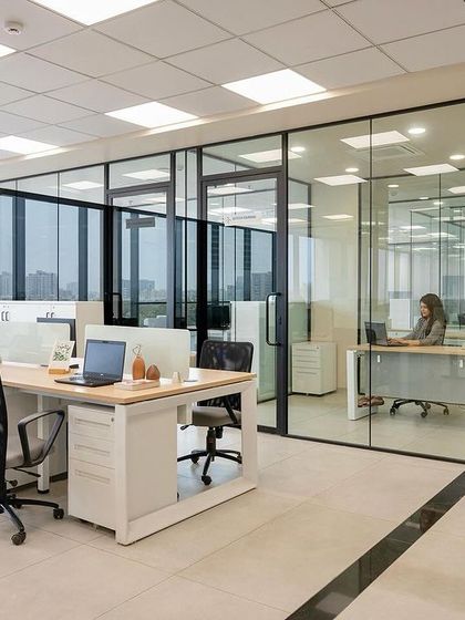 In the Artem office, we used floor-to-ceiling glass partitions to create a sense of transparency and openness. This design choice allows natural light to flow through the entire workspace while providing acoustic privacy, fostering a connected yet focused corporate environment.