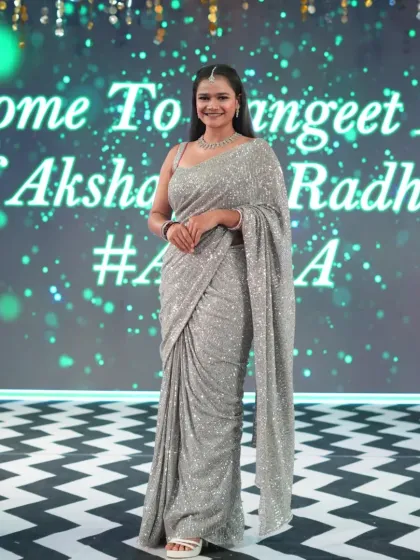 Another elegant shot of my Sangeet night look.