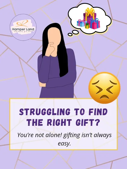 Struggling to find the right gift? You're not alone. Gifting isn't always easy, and this graphic highlights the common challenges people face.