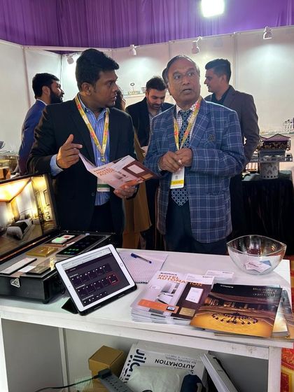 A hands-on demonstration of our hotel automation system at the FHRAI convention. We are showing how our tablet-based interface provides centralized control over an entire room.