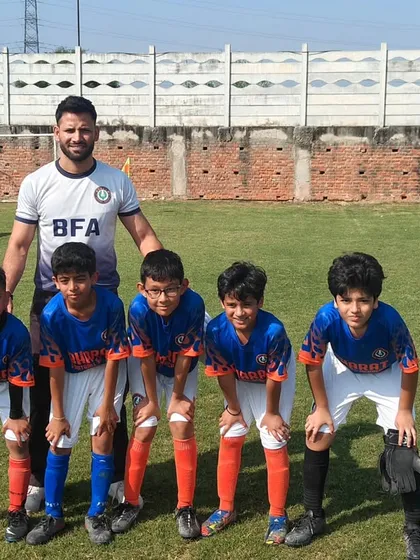 The Bharat FA Under 10 squad, ready and focused. A great group of talented and dedicated young players.