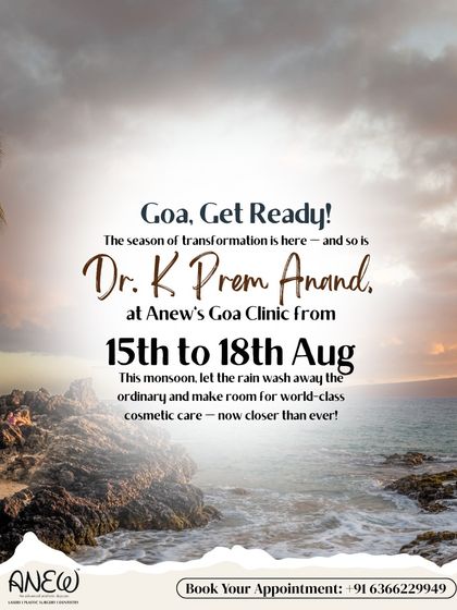 I regularly visit my Goa clinic to provide consultations and treatments. This ensures that patients in Goa have direct access to the same advanced cosmetic care available in my main Bangalore center.