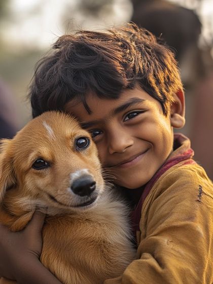 On Children's Day, a group of kids found a shivering pup and named him Lucky. They pooled their money to buy him biscuits, showing that compassion has no age limit.