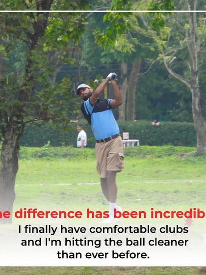 "The difference has been incredible. I finally have comfortable clubs and I'm hitting the ball cleaner than ever before." The final word from Dilpreet on his game-changing fitting experience.