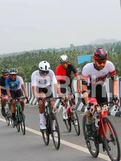 A group of masters riders, including one from the Racefit Coaching team, compete in the Bangalore Classic.