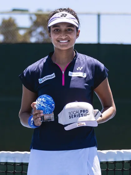That feeling of winning a title after a tough week of competition. This was after securing the SoCal Pro Series singles title. I teach my students how to build the resilience needed to fight through long tournaments and come out on top.