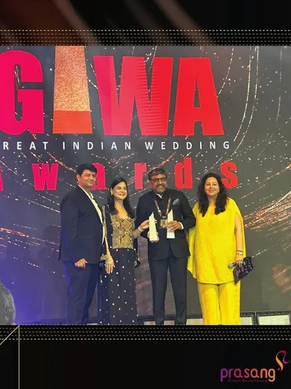 Accepting the Silver award for Best Use of Flowers at GIWA 2024. This award celebrates my team's artistry in creating breathtaking floral designs.