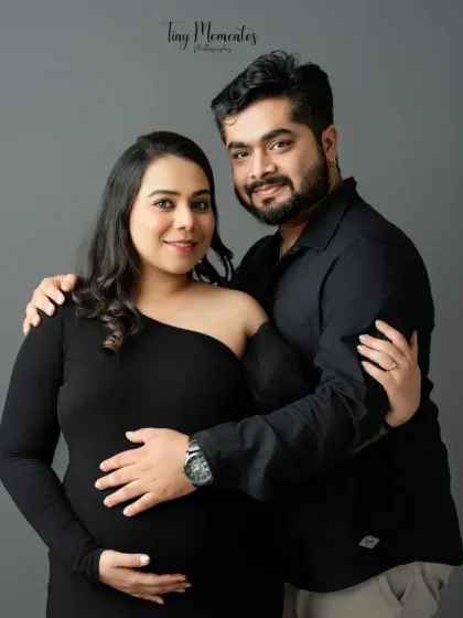 A confident and loving portrait. I work with couples to find poses that reflect their unique personalities while highlighting their bond.