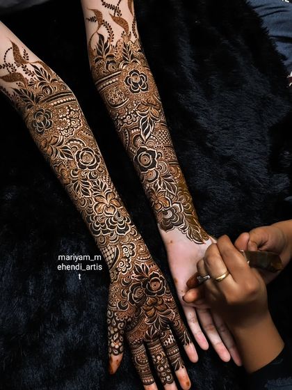 Full Bridal Mehendi for Hands photo 68