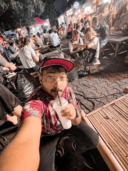 Enjoying the local vibe at a night market in Bangkok. I can guide your group to the most authentic experiences, from street food to live music, for a trip you'll always remember.