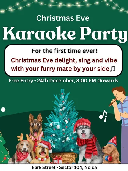For Christmas Eve, we hosted a unique Karaoke Party. It was a festive night of singing and vibing with our furry mates by our side.