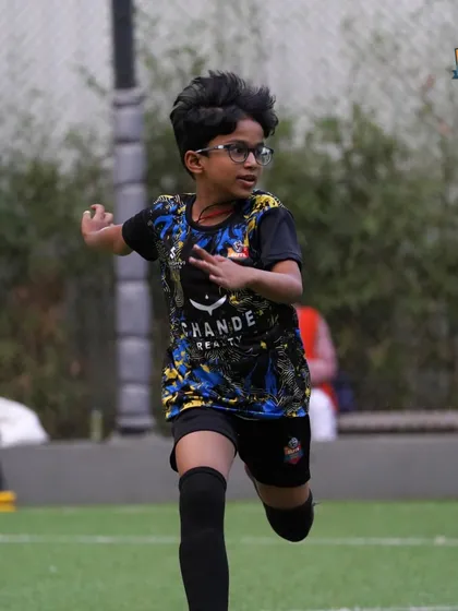 Another young athlete pushing his limits during a sprint session at our Oberoi Turf facility.