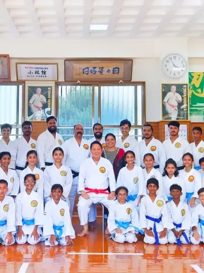 Our OSKFI team with Hanshi Minoru Nakazato at the Honbu Dojo. These trips strengthen our connection to the global Shorin-ryu Shorinkan family.