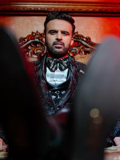 The groom, looking dapper and relaxed during his reception. We make sure to get stylish solo portraits of the groom as well.