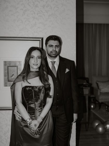 A formal portrait that still feels warm and personal. My approach is to make you feel comfortable, so your true personalities shine through even in posed shots.