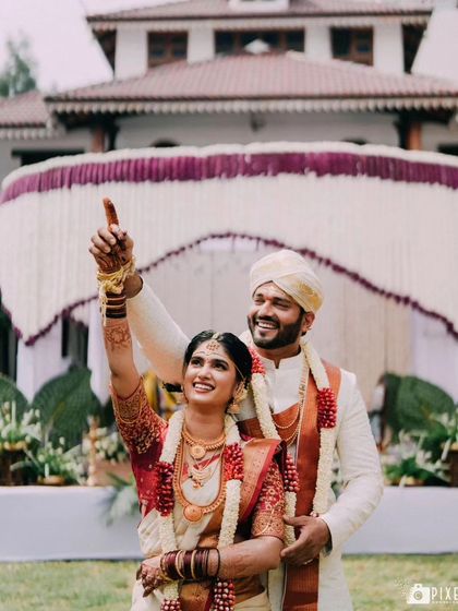 A duplicate of the joyful moment during the ceremony.