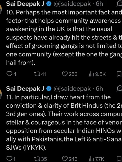 Part of my analysis on the state of the Hindu diaspora. I draw hope from the conviction of second and third-generation British Hindus who are courageously fighting anti-Sanatana forces on UK campuses.