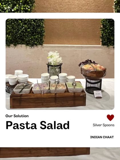 A fresh and vibrant Pasta Salad station. This is a great healthy and delicious option for lunches, hi-teas, or as part of a larger buffet spread.