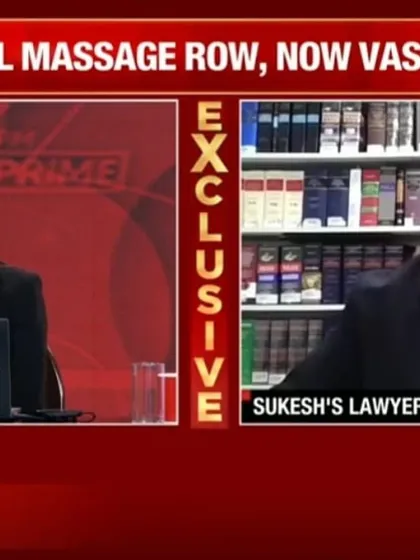 Another shot from my exclusive interview on India Today Prime regarding the Sukesh Chandrashekhar case.