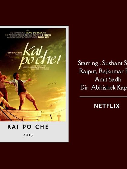 'Kai Po Che!' is a beautiful film about friendship and dreams. It's one of our top recommendations for a movie night that celebrates the bonds you share with your closest friends.