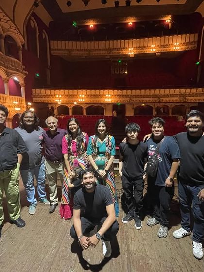 Our incredible band of musicians who bring our shows to life. This is the team that supports our singers on stage at the Royal Opera House for 'Sakhya 2025'.