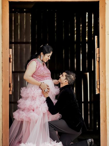 Dee Yashaswini - Occasion Wear Rentals Maternity Photoshoot Outfits photo 12