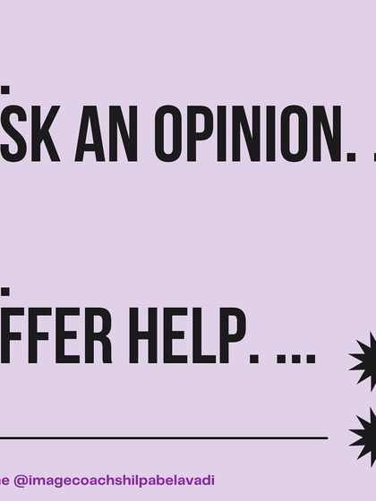 Asking for an opinion or offering help are powerful networking tools. They show that you value the other person's perspective and are willing to provide value yourself.