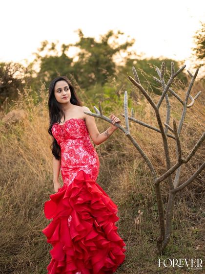 Further images showcasing my collection of modern gowns and lehengas. These photos provide different angles and details of each unique design, from romantic pre wedding shoots to elegant reception looks.