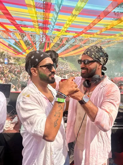 Holi 2025 was an absolute blast. Colors, beats, and incredible vibes. Here's a look at the madness, from the DJ booth to the colorful crowd.
