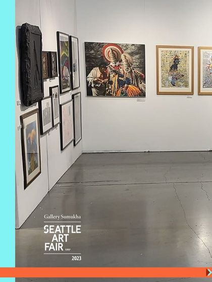 A look back at our booth from a previous edition of the Seattle Art Fair. This image shows our consistent presence on the international stage and our long-term commitment to our artists.