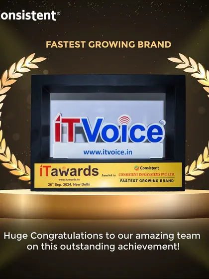 This IT Voice award recognizes us as the Fastest Growing Brand in India. This achievement is a direct result of our continuous innovation and our focus on delivering products that meet the evolving needs of our customers.
