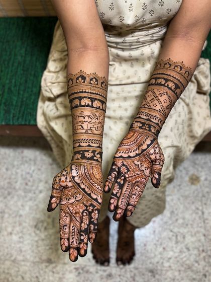 Lotus Mehendi Arts - Bridal & Occasion Mehendi Elaborate Bridal Designs photo 19